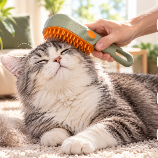 3-in-1 Steam Grooming Brush for Cats & Dogs