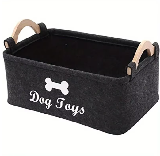Dog toy box storage basket
