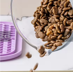 Silicone pet lick mat slow feed bowl