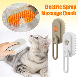 3-in-1 Steam Grooming Brush for Cats & Dogs