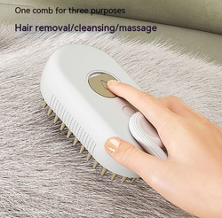 3-in-1 Steam Grooming Brush for Cats & Dogs